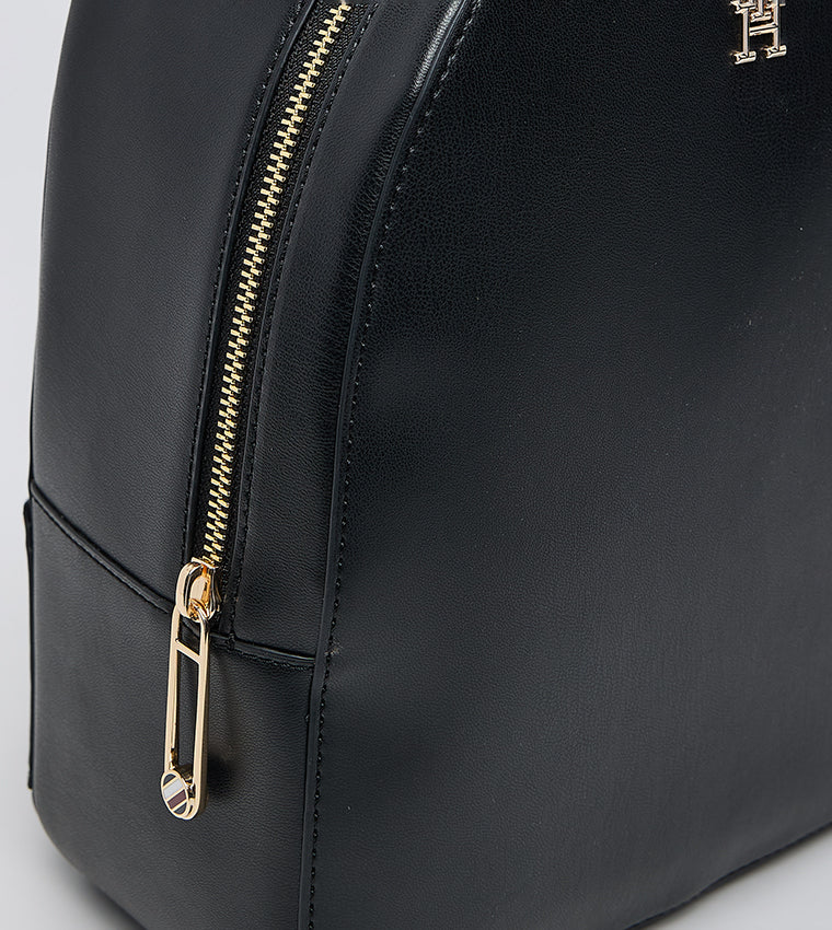 Tommy Logo Detail Zippered Backpack