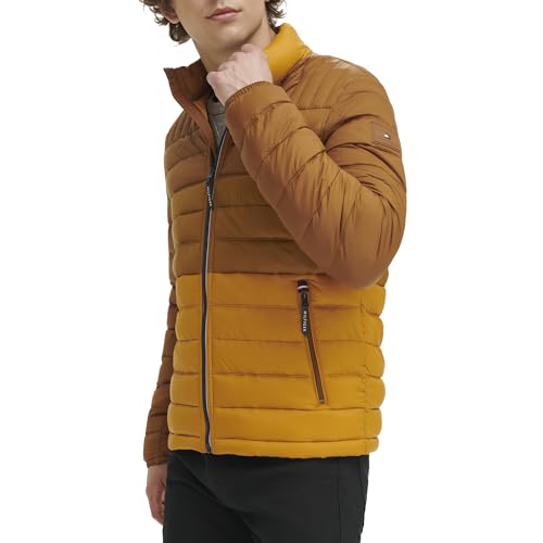 Tommy Hilfiger Men's Lightweight Packable Puffer Jacket (Ah-USA)
