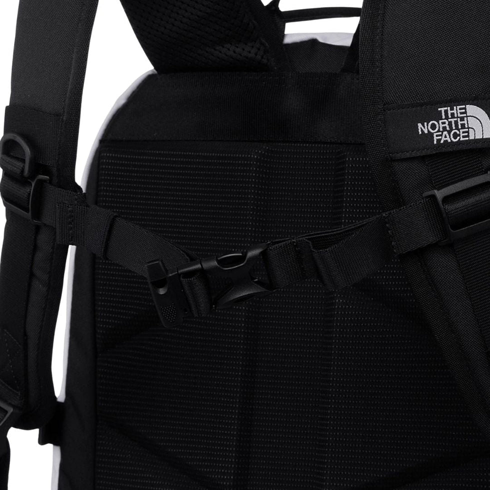 The North Face Dual White*Black Backpack with Multi-Compartments