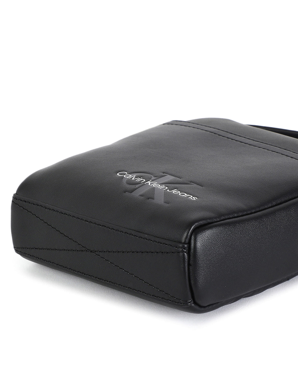 Calvin klein Black Mono Logo Reporter bag