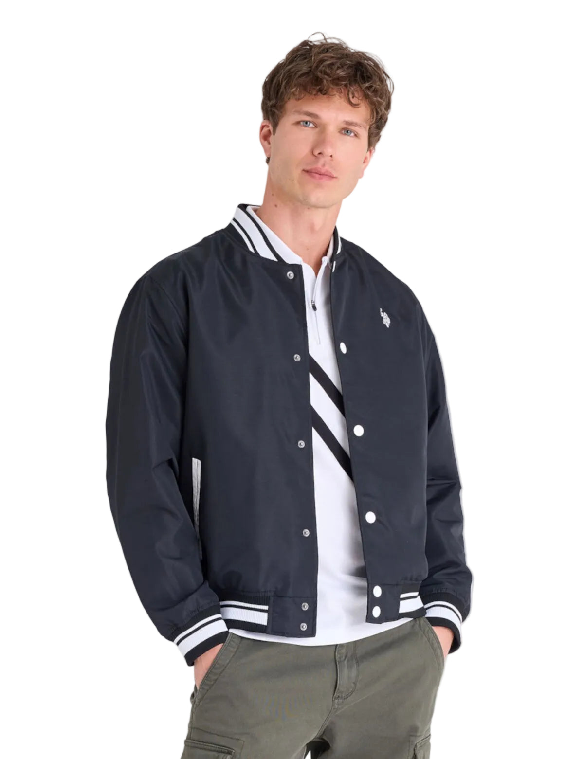 U.S. Polo Assn Lightweight Baseball Men jacket _ Black