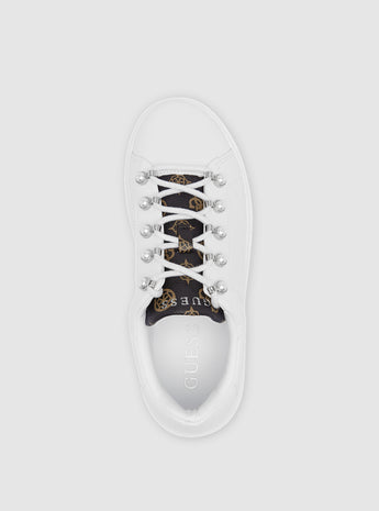 Shoes Guess White dragon low-top sneakers Women