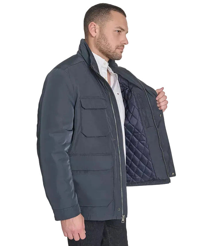 TOMMY HLFIGER Military-style Men jacket _ Dark Navy