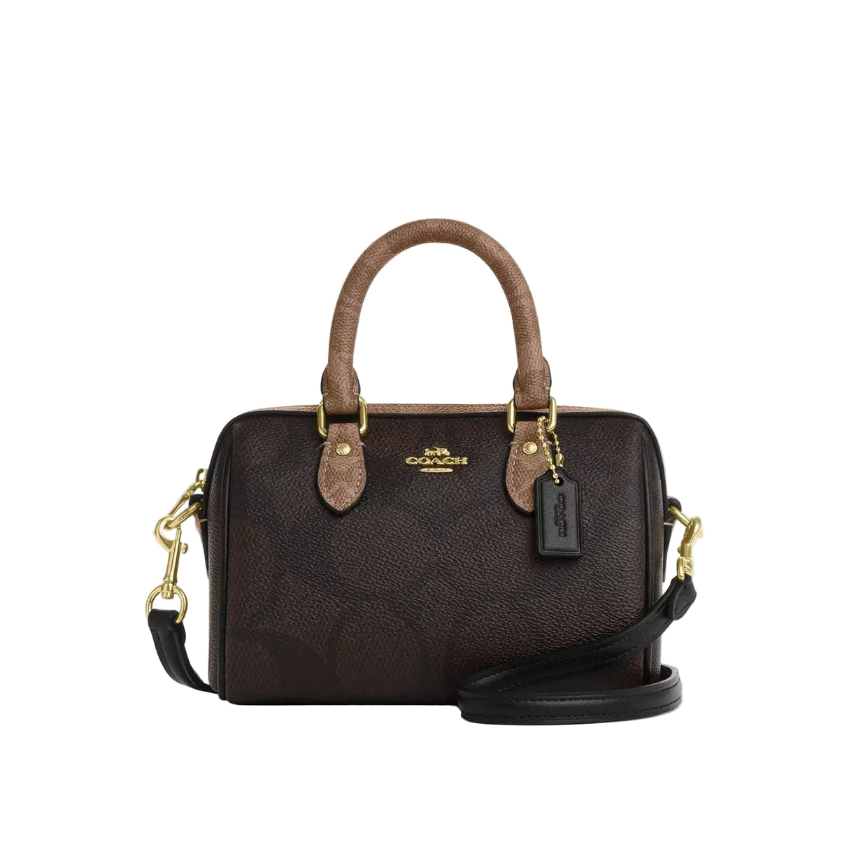COACH Mini Rowan Crossbody Bag In Blocked Signature Canvas