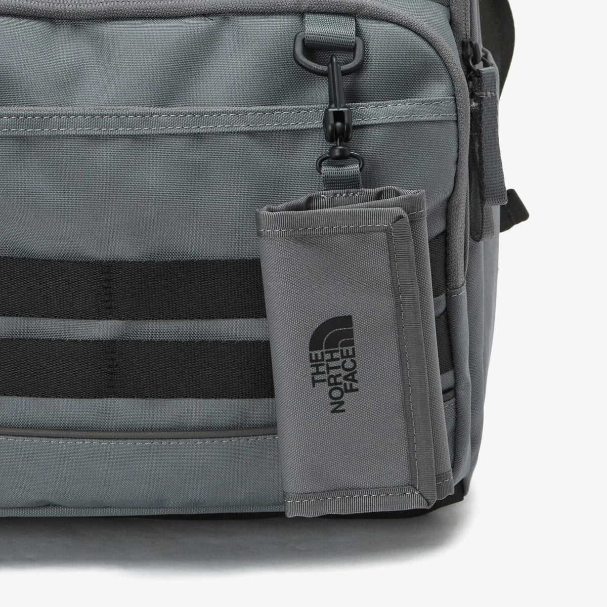 The North Face Dual Grey Backpack with Multi-Compartments