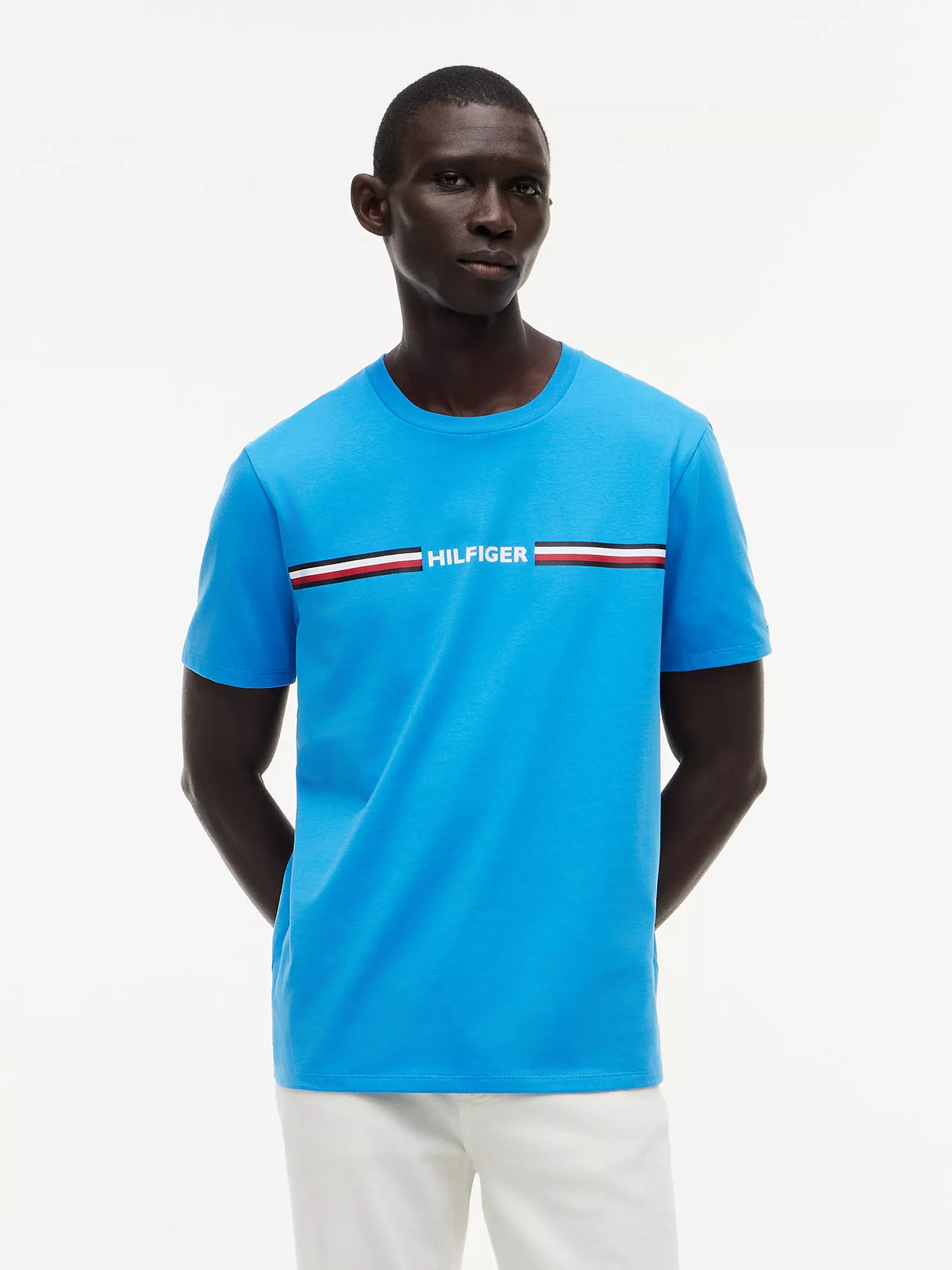Tommy Hilfiger logo and stripe T_shirt Regular Fit