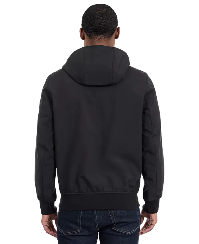 TOMMY HLFIGER Hooded Jacket, Soft, Wind- and Water-Repellent Men jacket _ Black