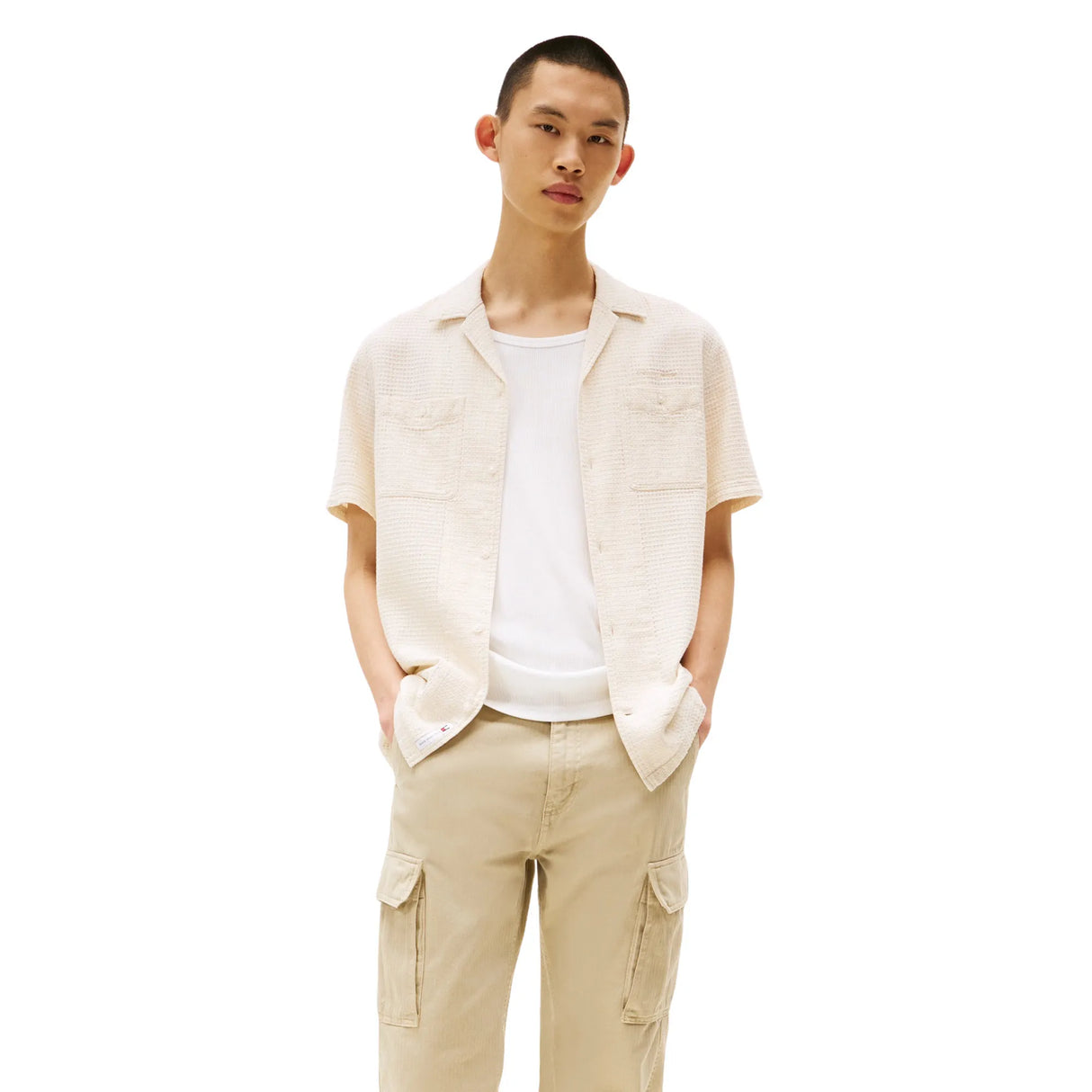 Tommy jeans Waffle Reg Camp Classic shirt