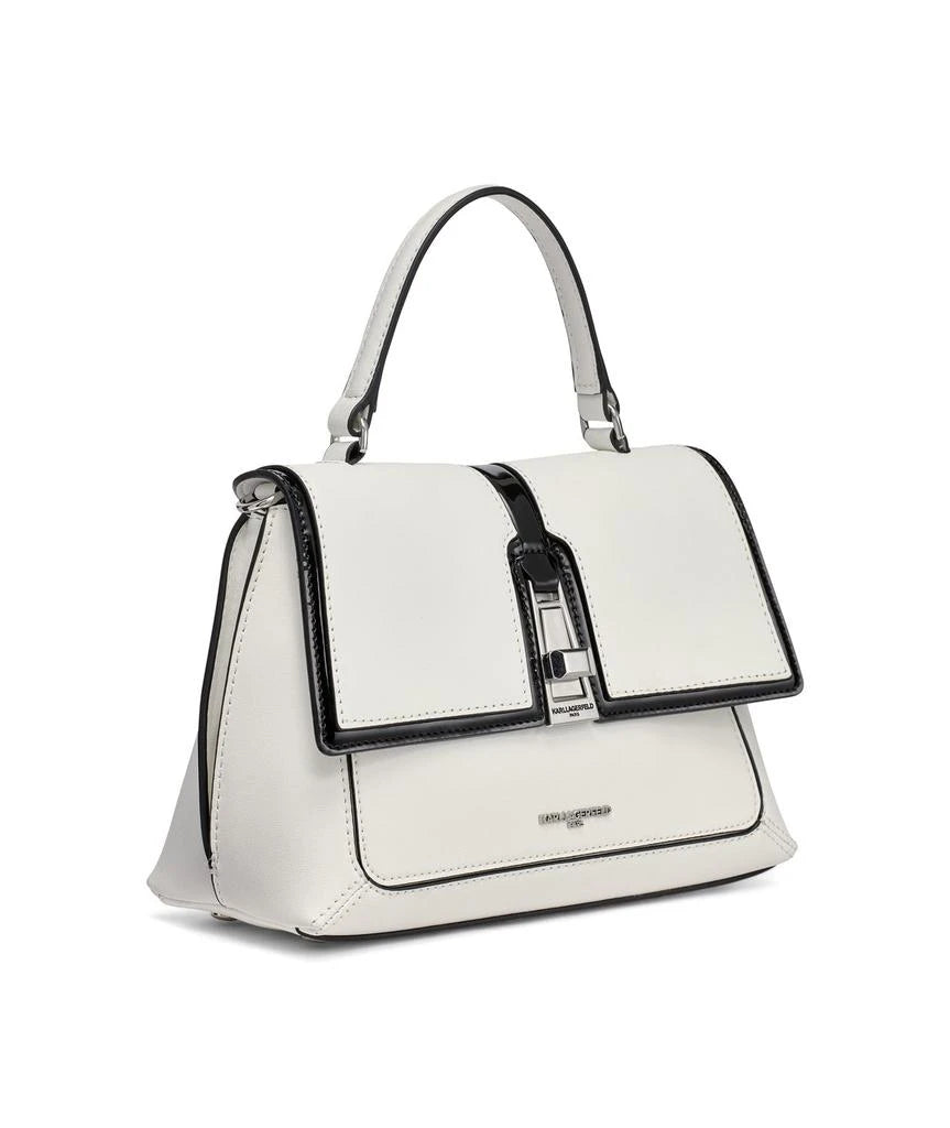 KARL LAGERFELD MERCERIE LEATHER SATCHEL Bag