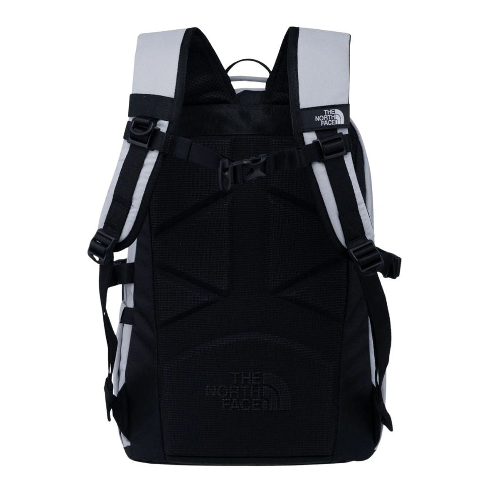 The North Face Dual Grey Silver Backpack with Multi-Compartments