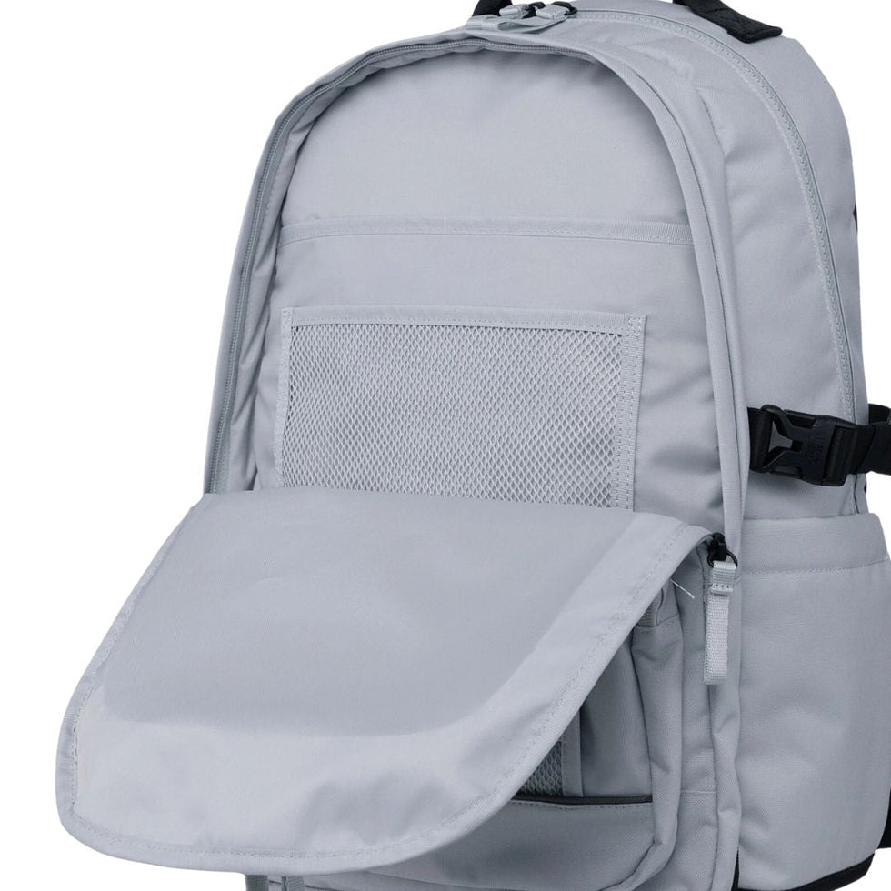 The North Face Dual Grey Silver Backpack with Multi-Compartments