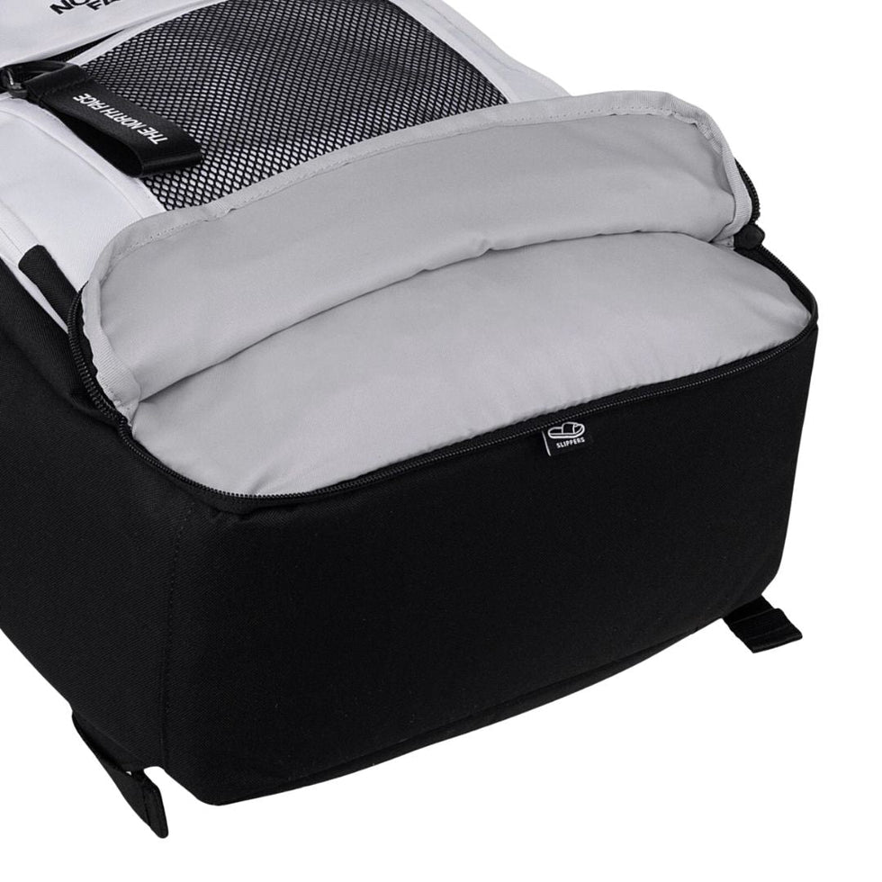 The North Face Dual White*Black Backpack with Multi-Compartments