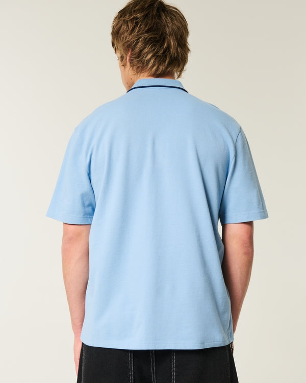 HOLLISTER Relaxed Logo Polo SHIRT
