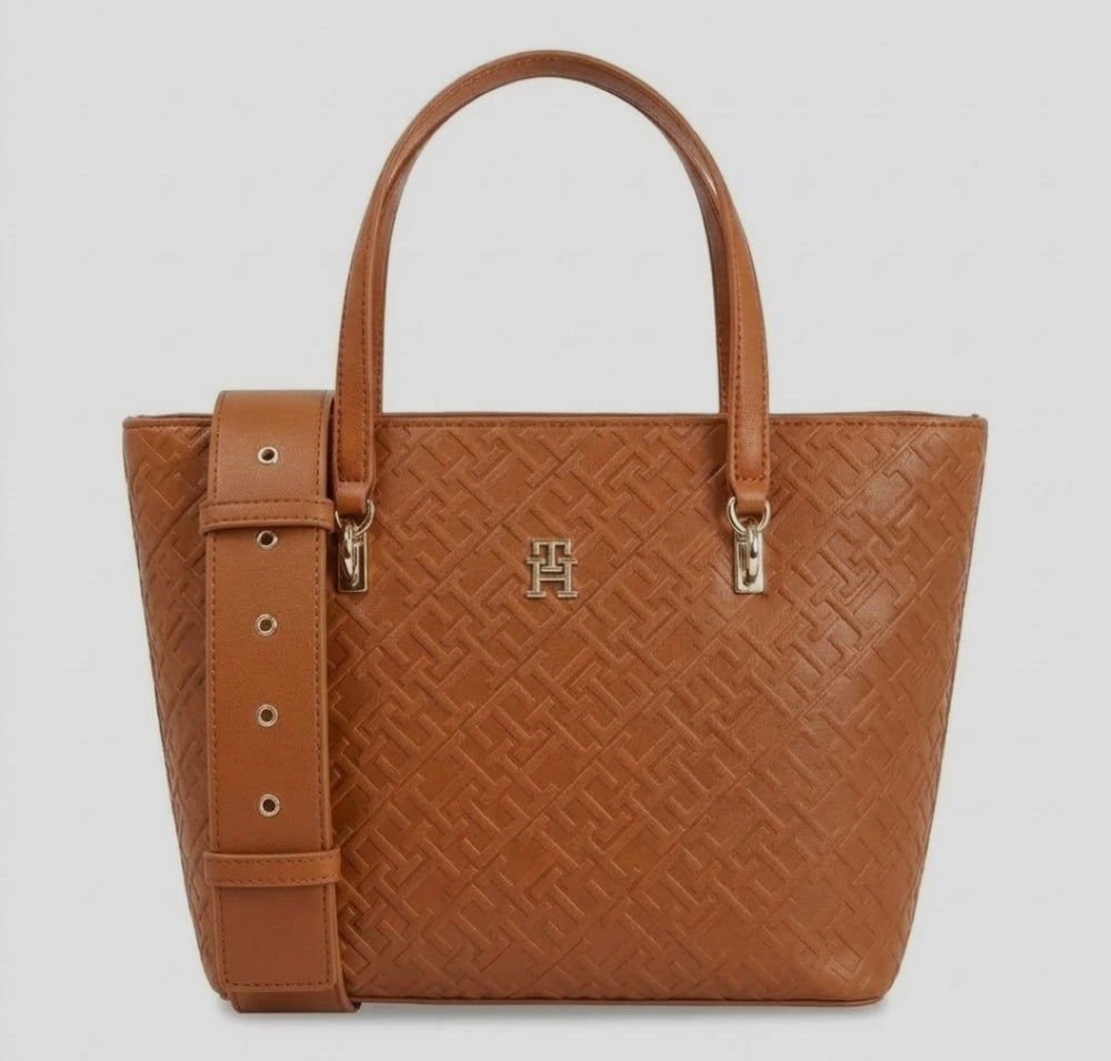 Tommy Hilfiger Th Refined Mini Tote Mono Bag