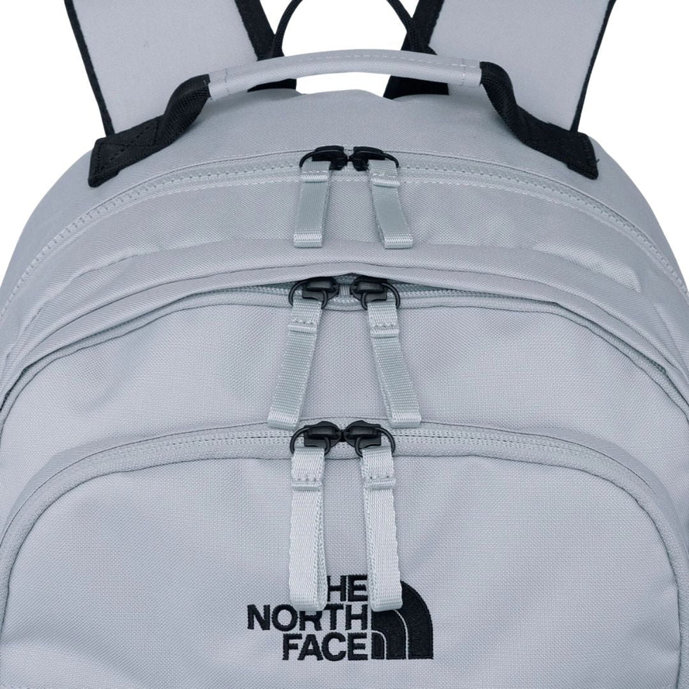 The North Face Dual Grey Silver Backpack with Multi-Compartments