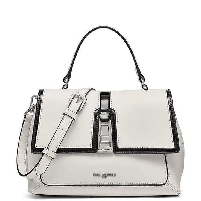 KARL LAGERFELD MERCERIE LEATHER SATCHEL Bag