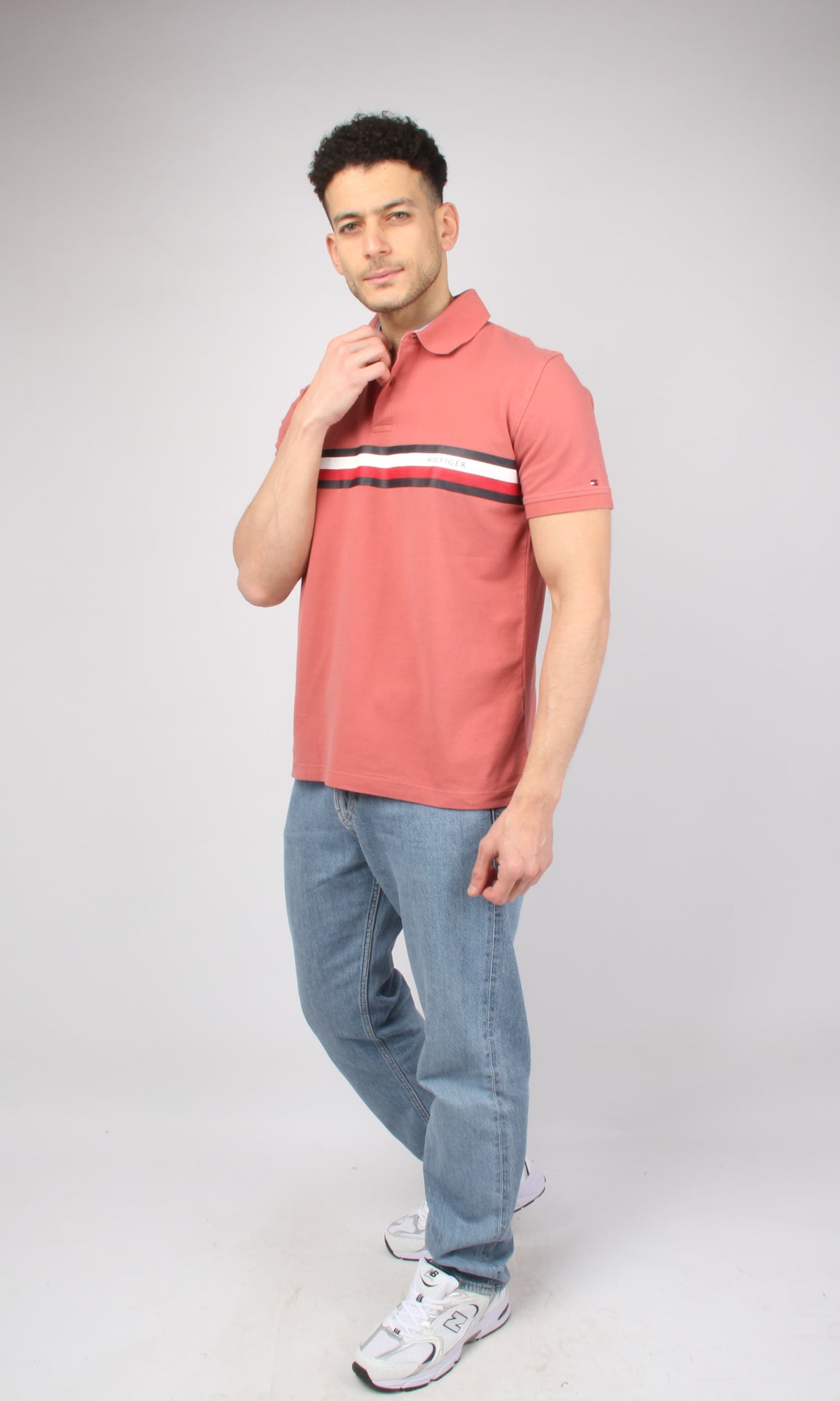 Tommy Hilfiger Polo T-Shirt Flag Side Logo