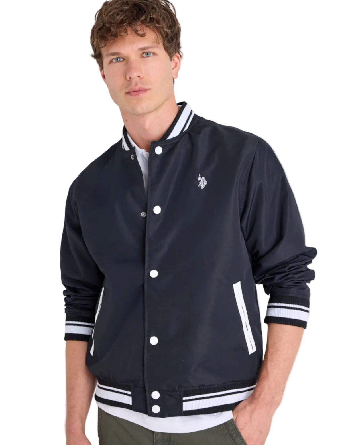 U.S. Polo Assn Lightweight Baseball Men jacket _ Black