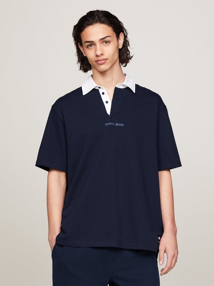 Tommy jeans Contrast Collar Oversized Rugby polo
