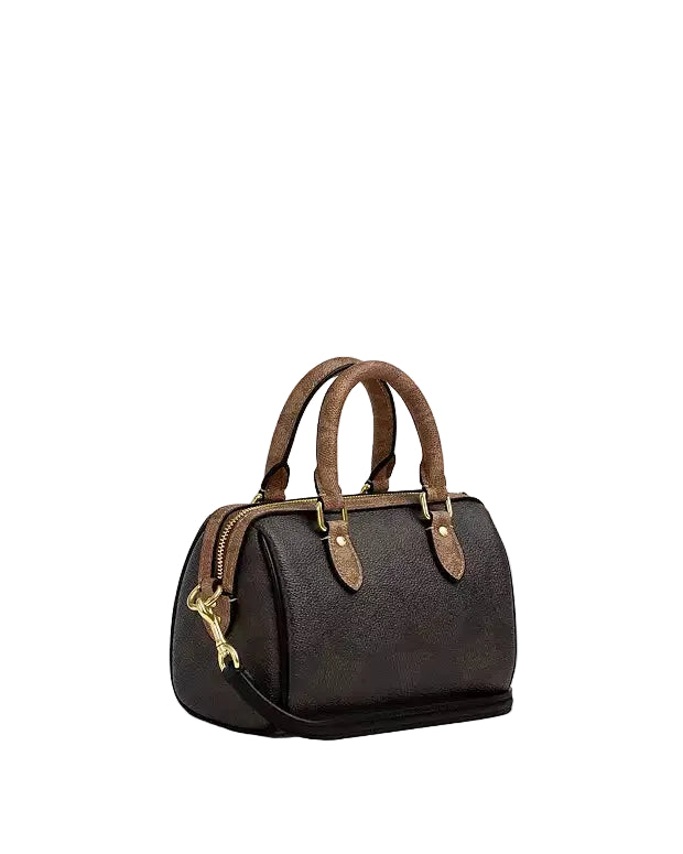 COACH Mini Rowan Crossbody Bag In Blocked Signature Canvas