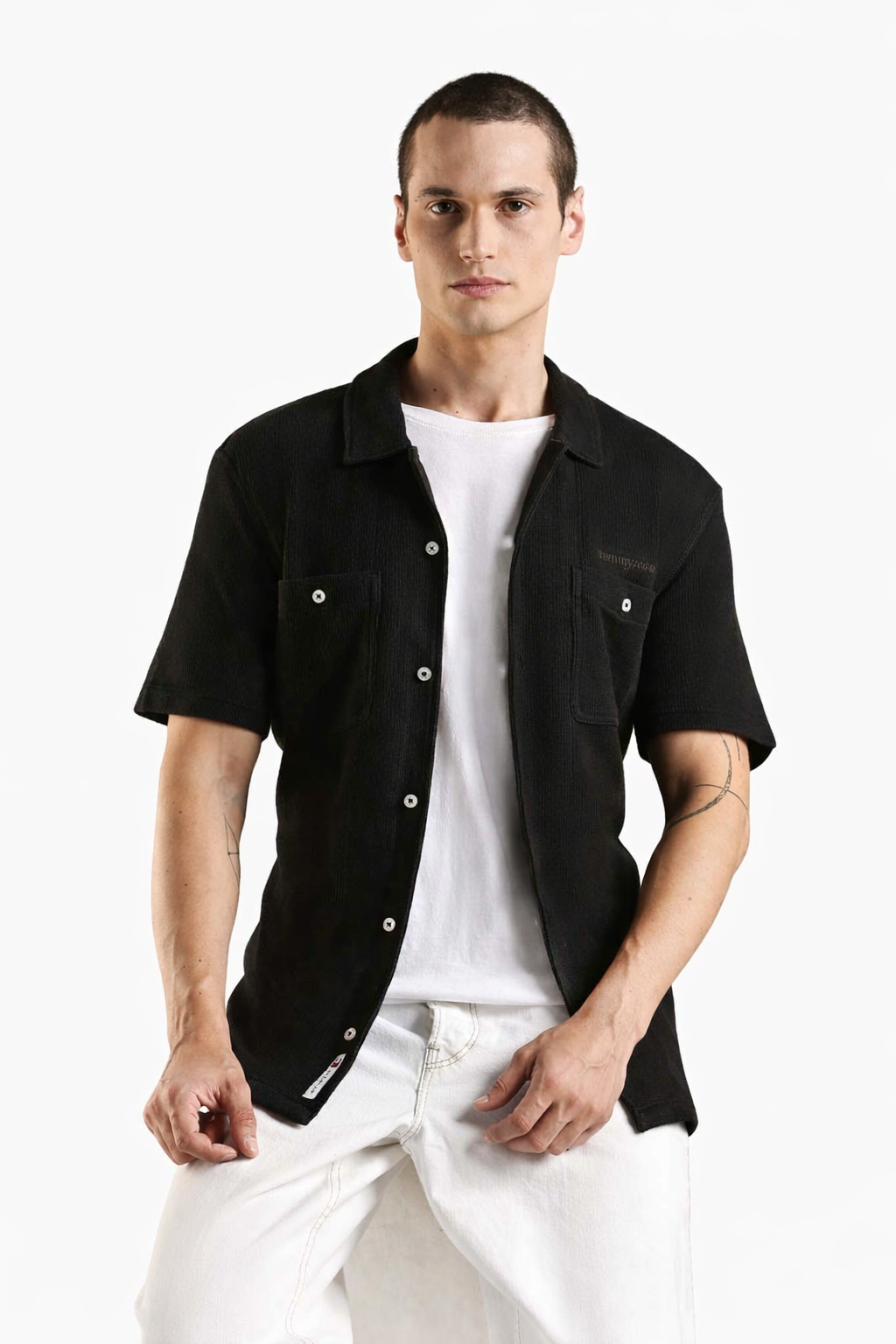 Tommy jeans Waffle Reg Camp Classic shirt