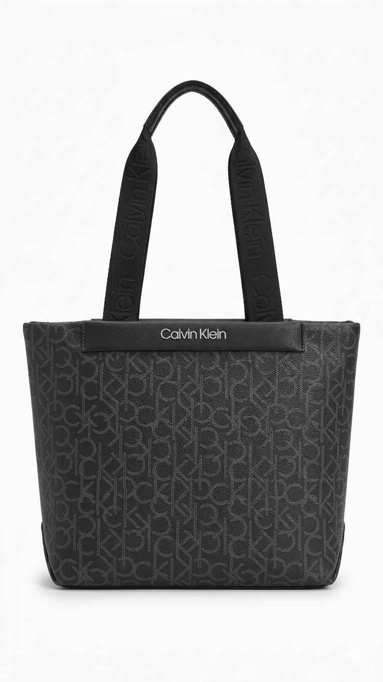 Calvin Klein Signature Monogram Tote Bag Women