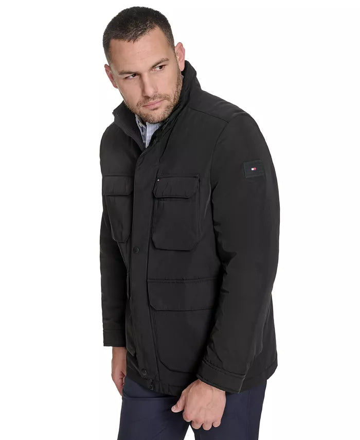 TOMMY HLFIGER military-style Men jacket _ Black