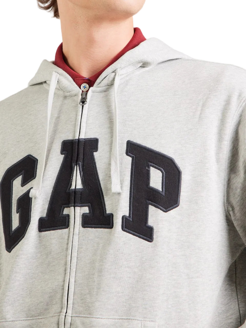 GAP Full Zip-Up Hoodie _ Light Grey