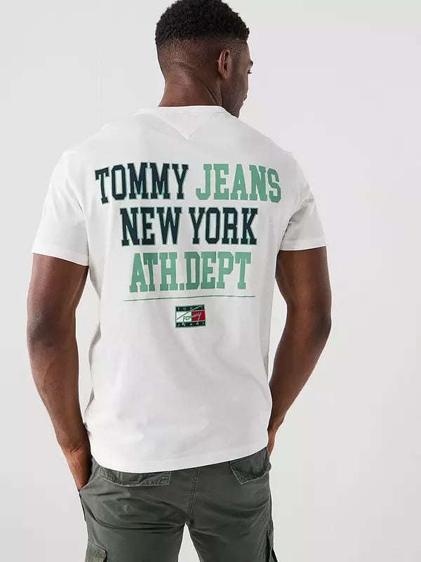 Tommy jeans back logo print round t-shirt