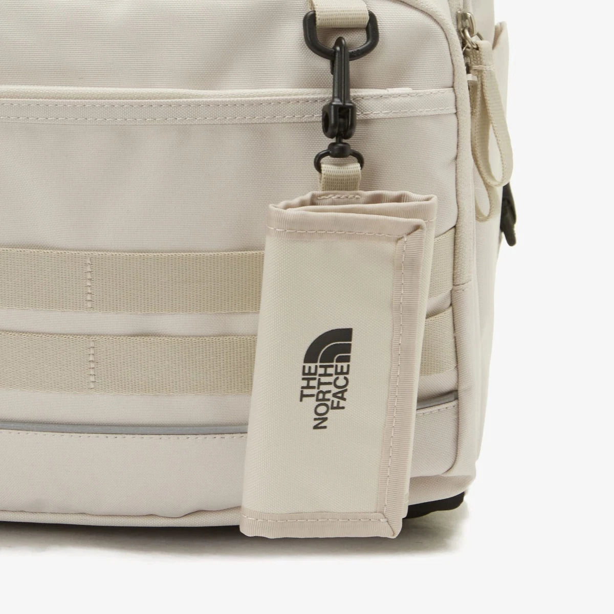 The North Face Dual Light Beige Backpack with Multi-Compartments