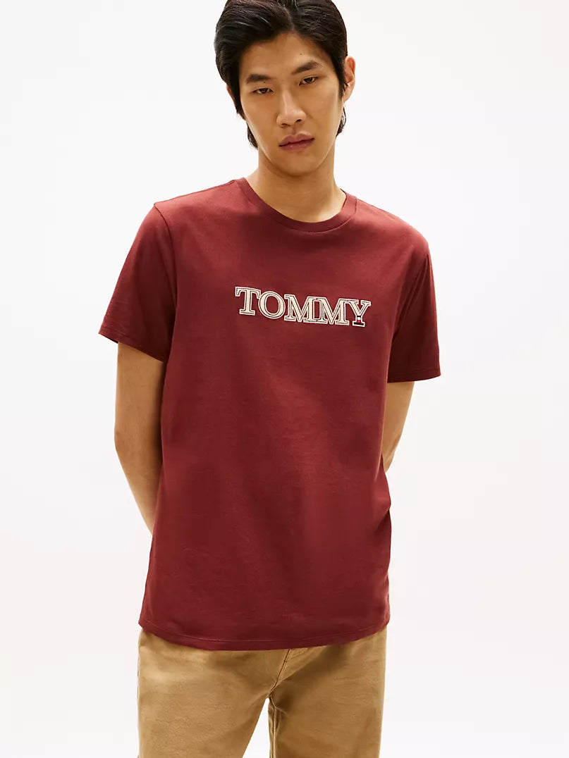 Tommy Graphic Logo T-Shirt regular fit _ Burgundy