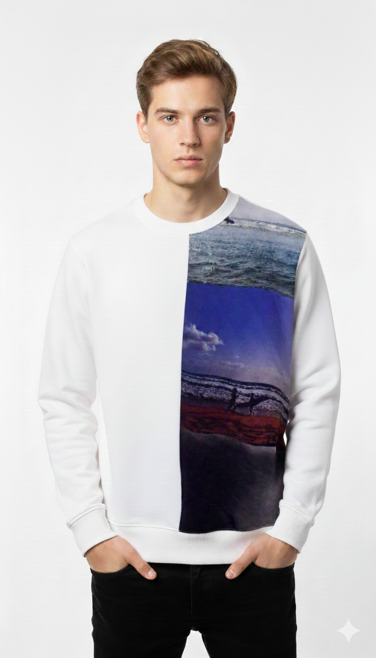 Calvin Klein Sweatshirt Print Men _ White