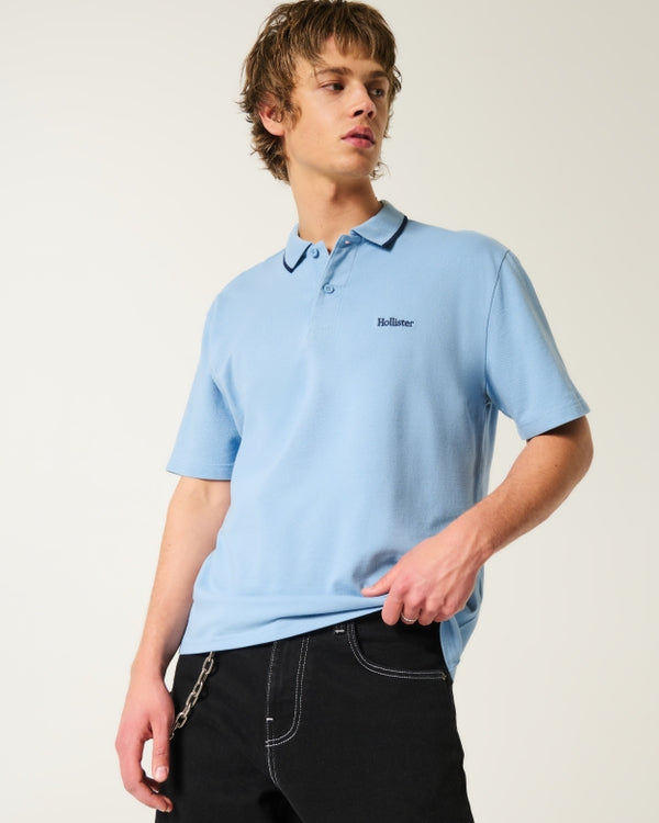 HOLLISTER Relaxed Logo Polo SHIRT