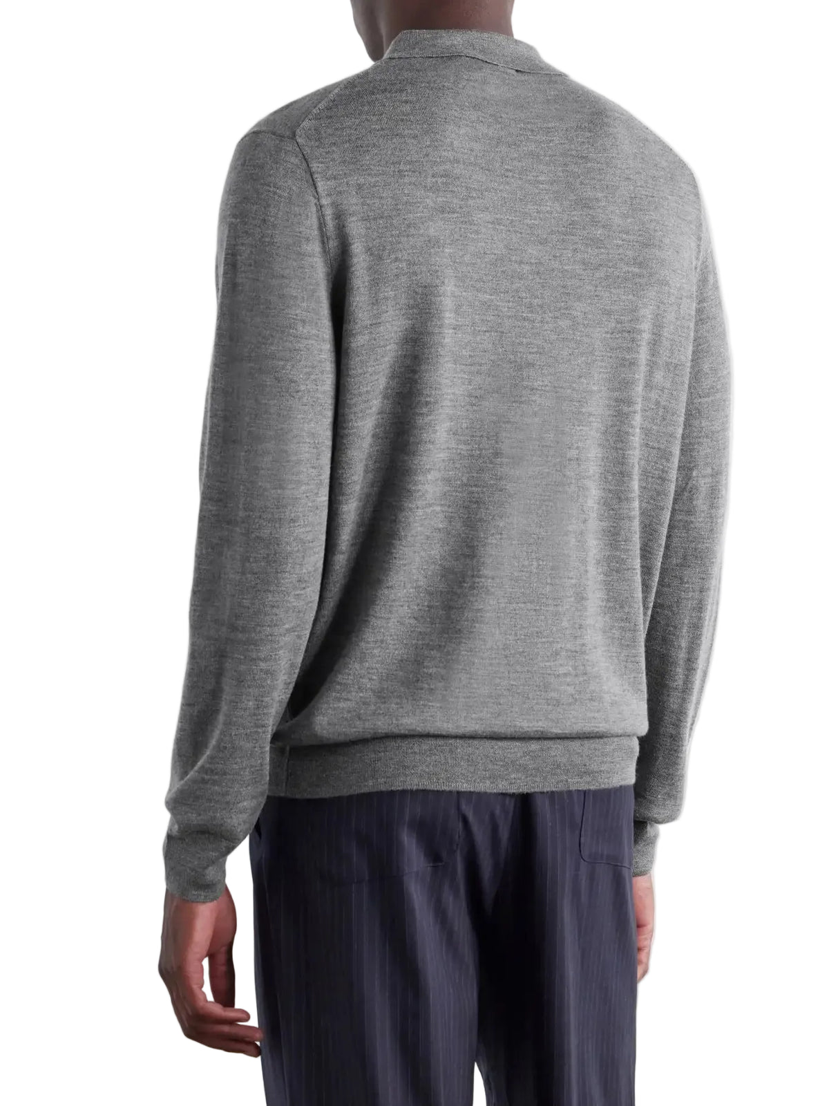 Polo Ralph Lauren Logo-Embroidered Polo Fet T-shirt Wool _ Grey