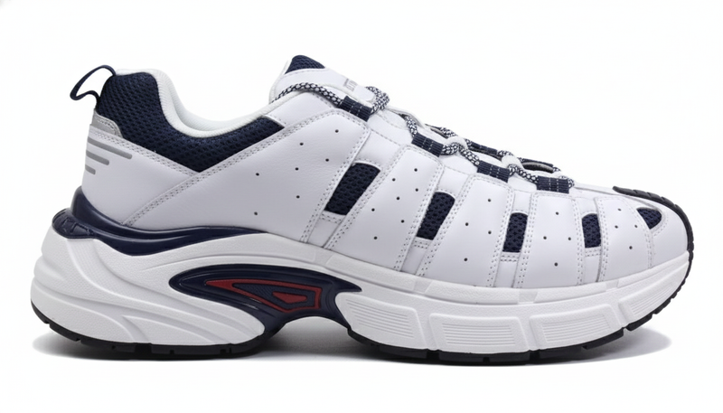 This is a pair of Tommy Hilfiger Archive'95 men's sneakers _ Off White