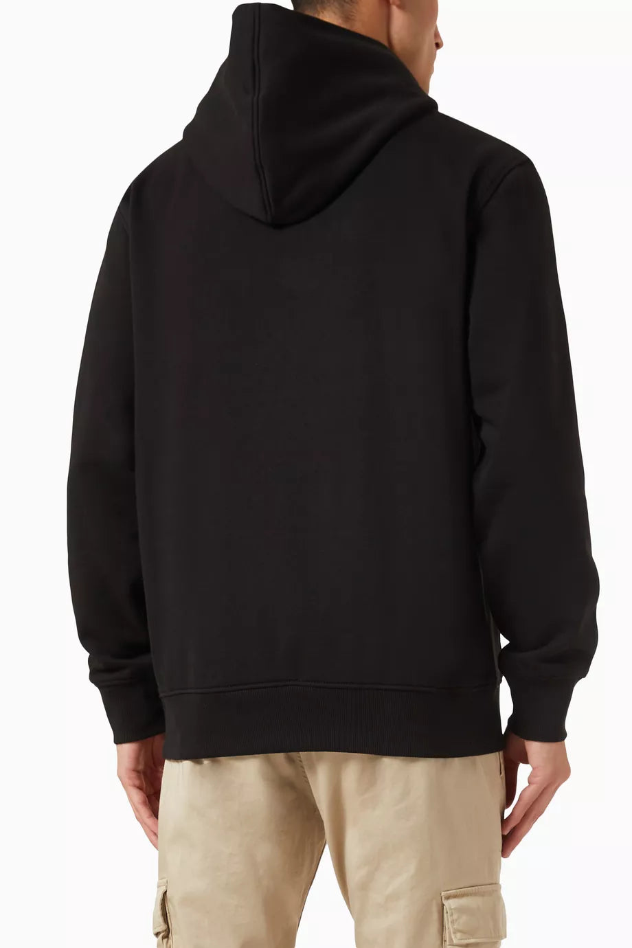 Calvin Klein Hoodie Men Logo Pritned _ Black