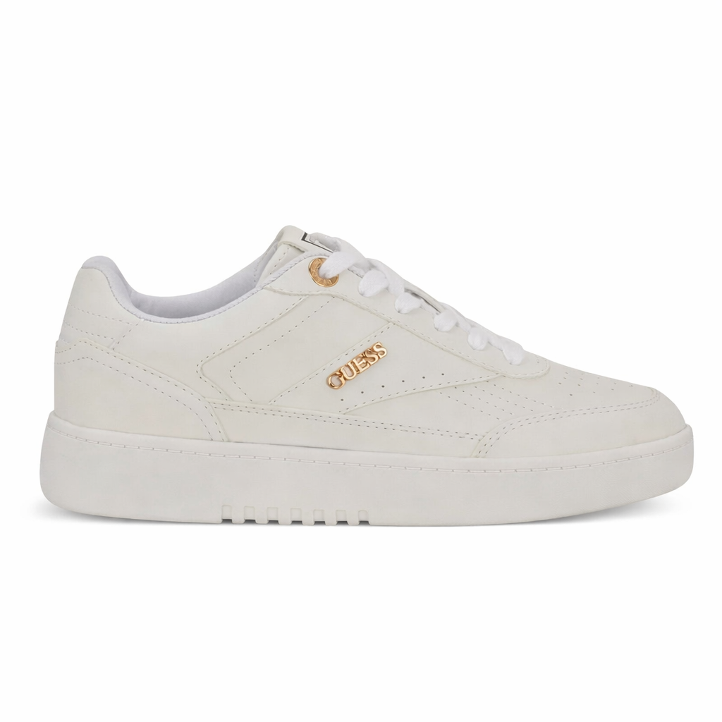 Guess Women's Pelina Logo Low-top Sneakers, Comfortable Casual White