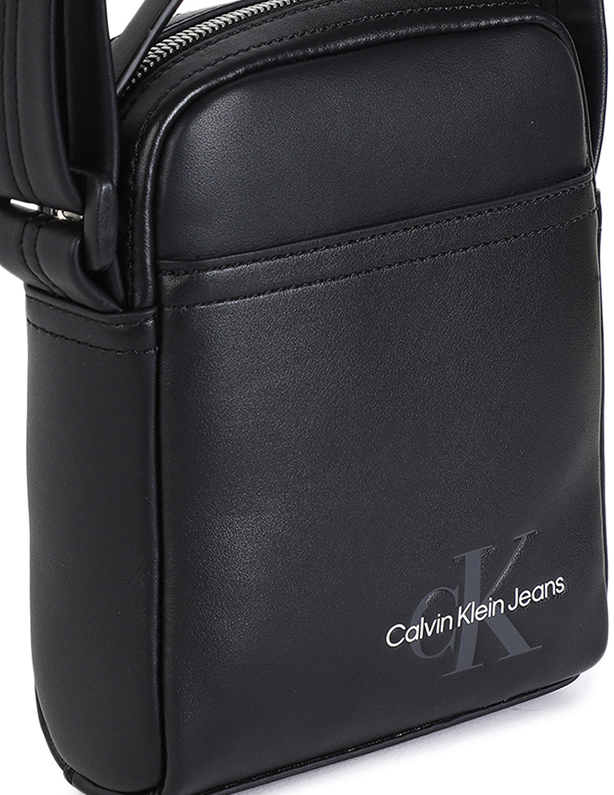 Calvin klein Black Mono Logo Reporter bag