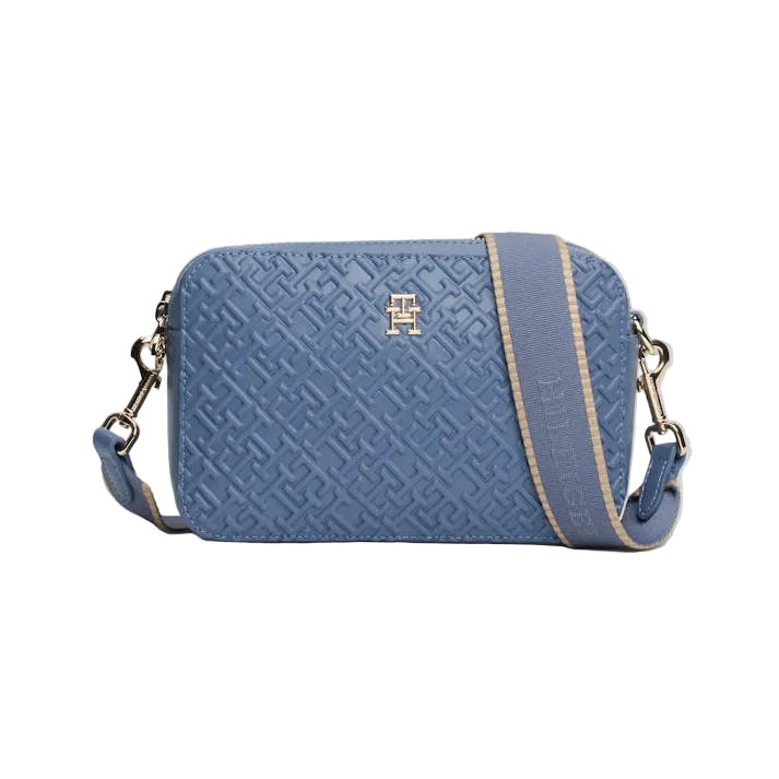 Tommy Hilfiger Women Camera Crossbody Bag Baby Blue