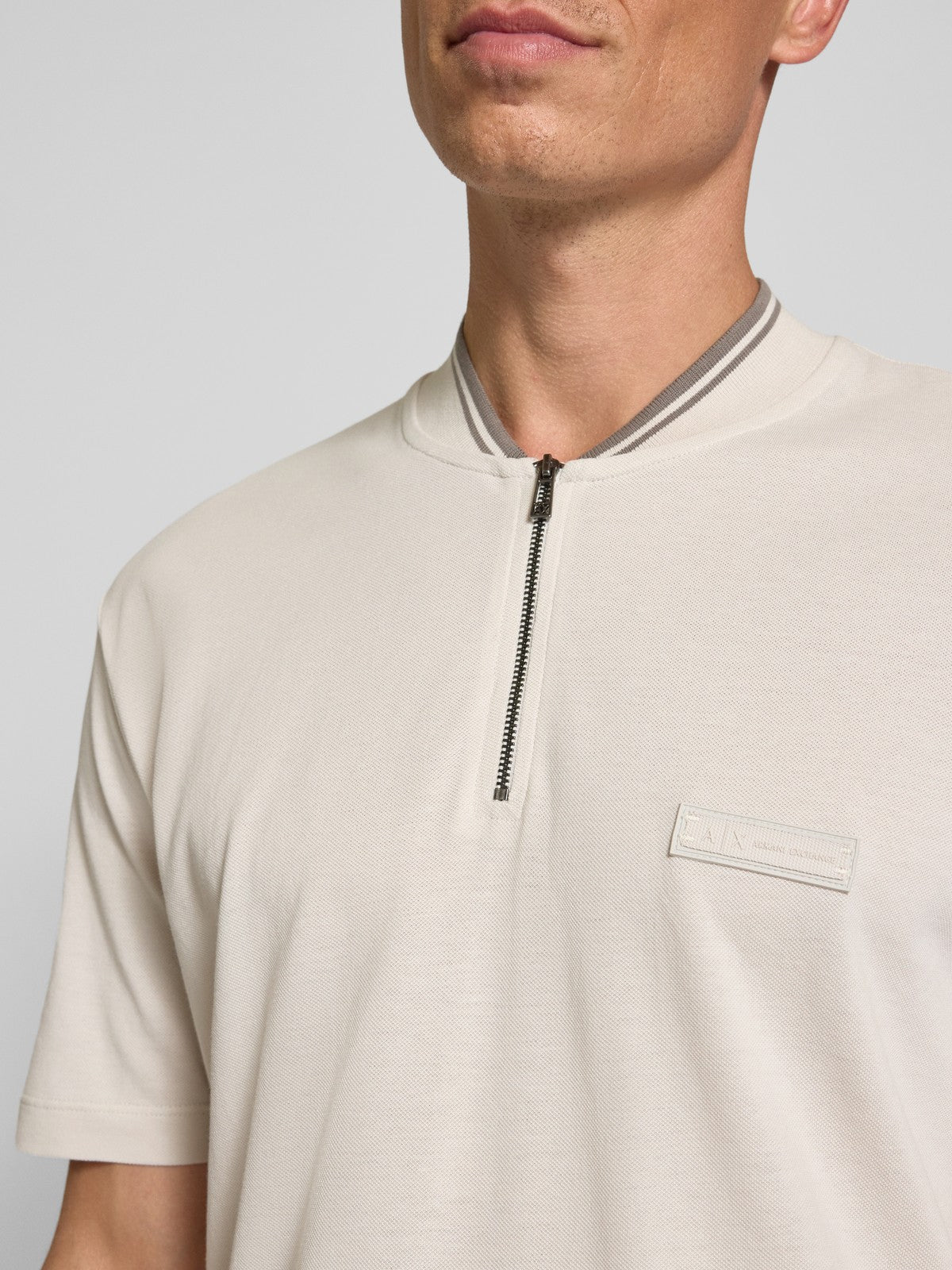 Armani Exchange with short zipper t-shirt