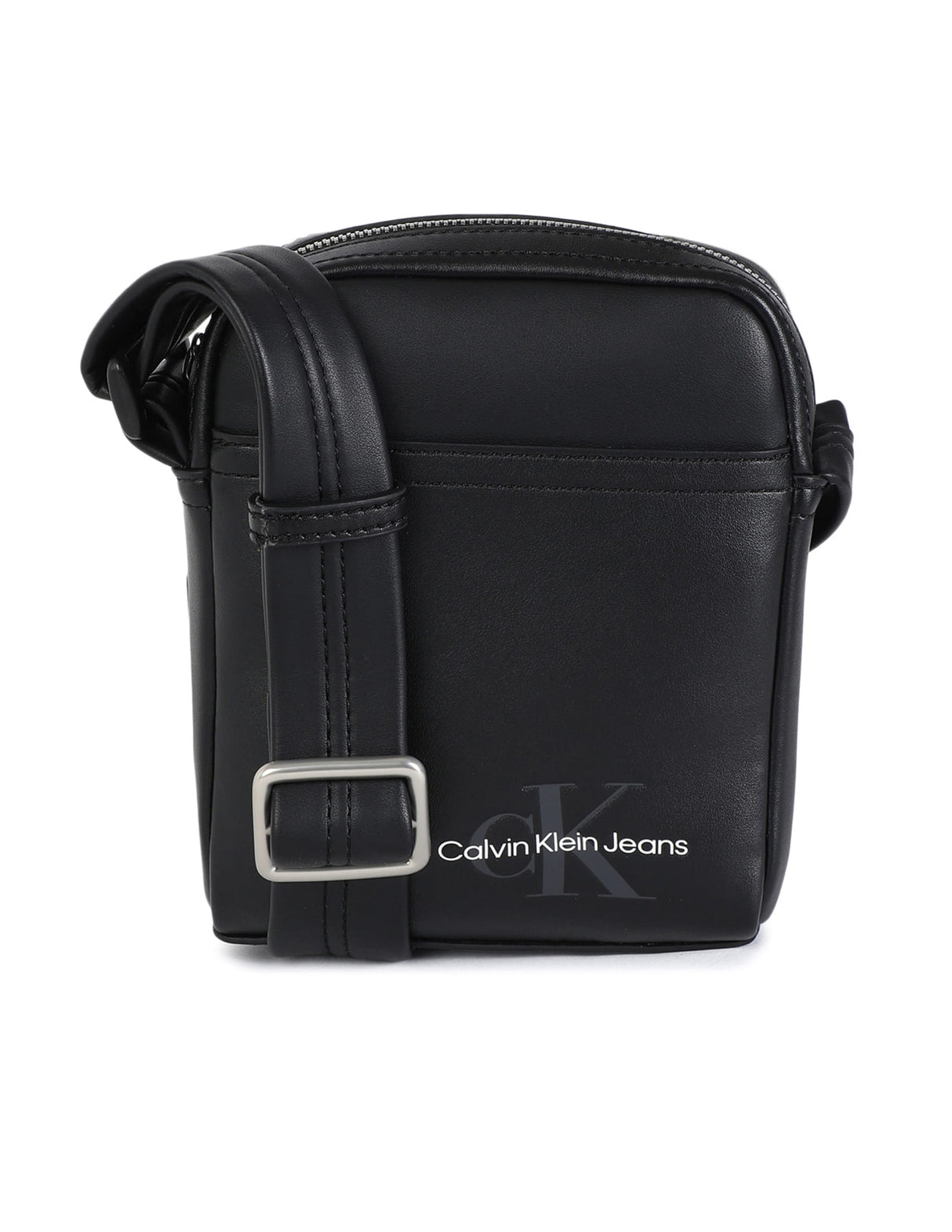 Calvin klein Black Mono Logo Reporter bag