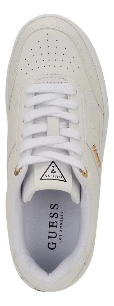 Guess Women's Pelina Logo Low-top Sneakers, Comfortable Casual White