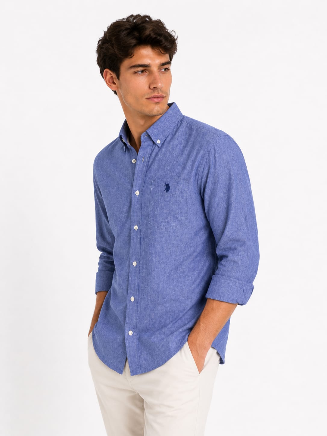 u.s polo Chambray Button-Down shirt