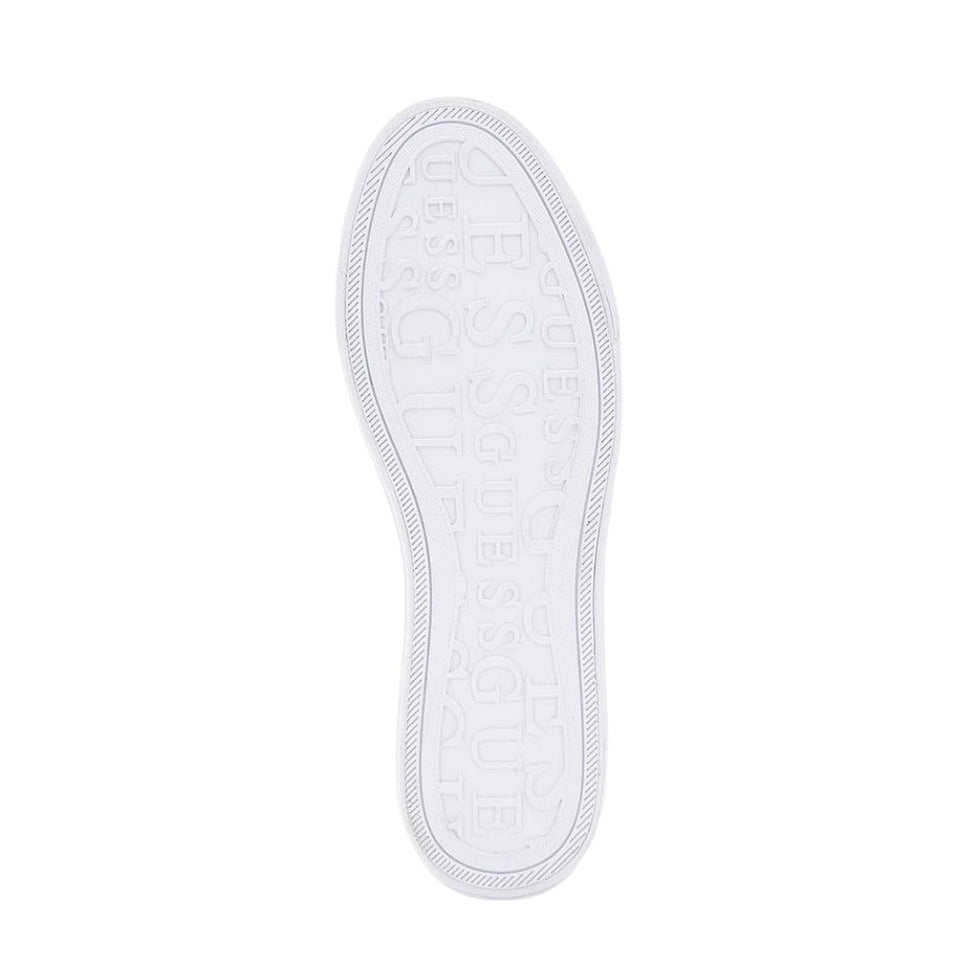 Guess Women’s Beige & Black Monogram Low-Top Sneakers