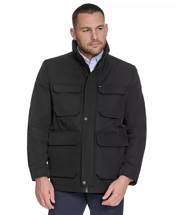 TOMMY HLFIGER military-style Men jacket _ Black