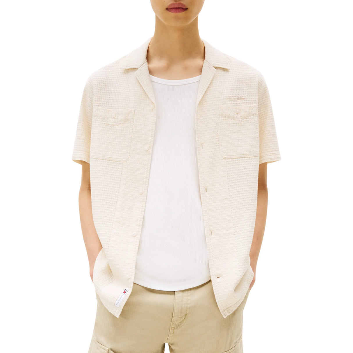 Tommy jeans Waffle Reg Camp Classic shirt