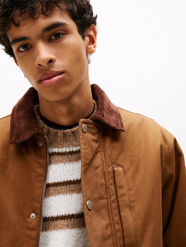 Tommy Jeans Men’s Utility Canvas Jacket – Brown