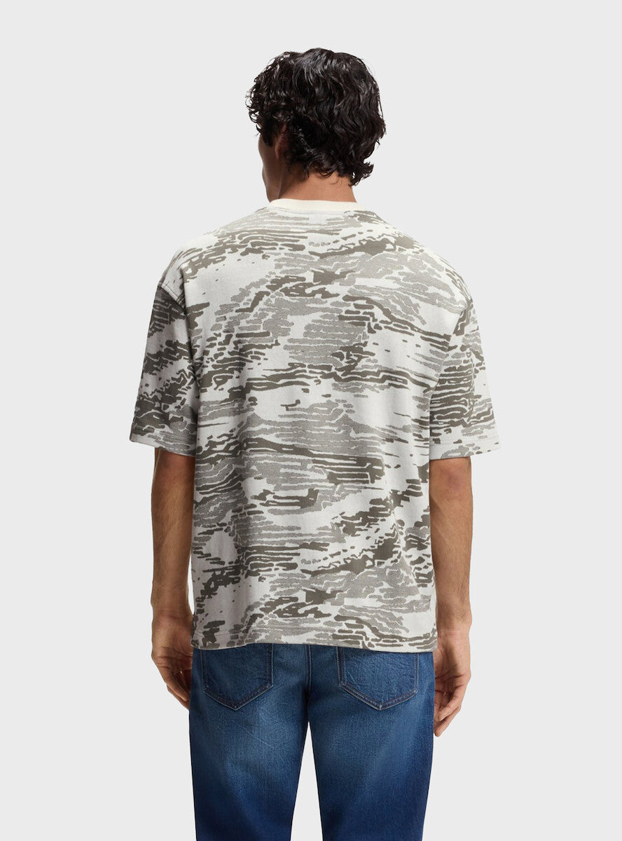 BOSS Camouflage-jacquard T-shirt