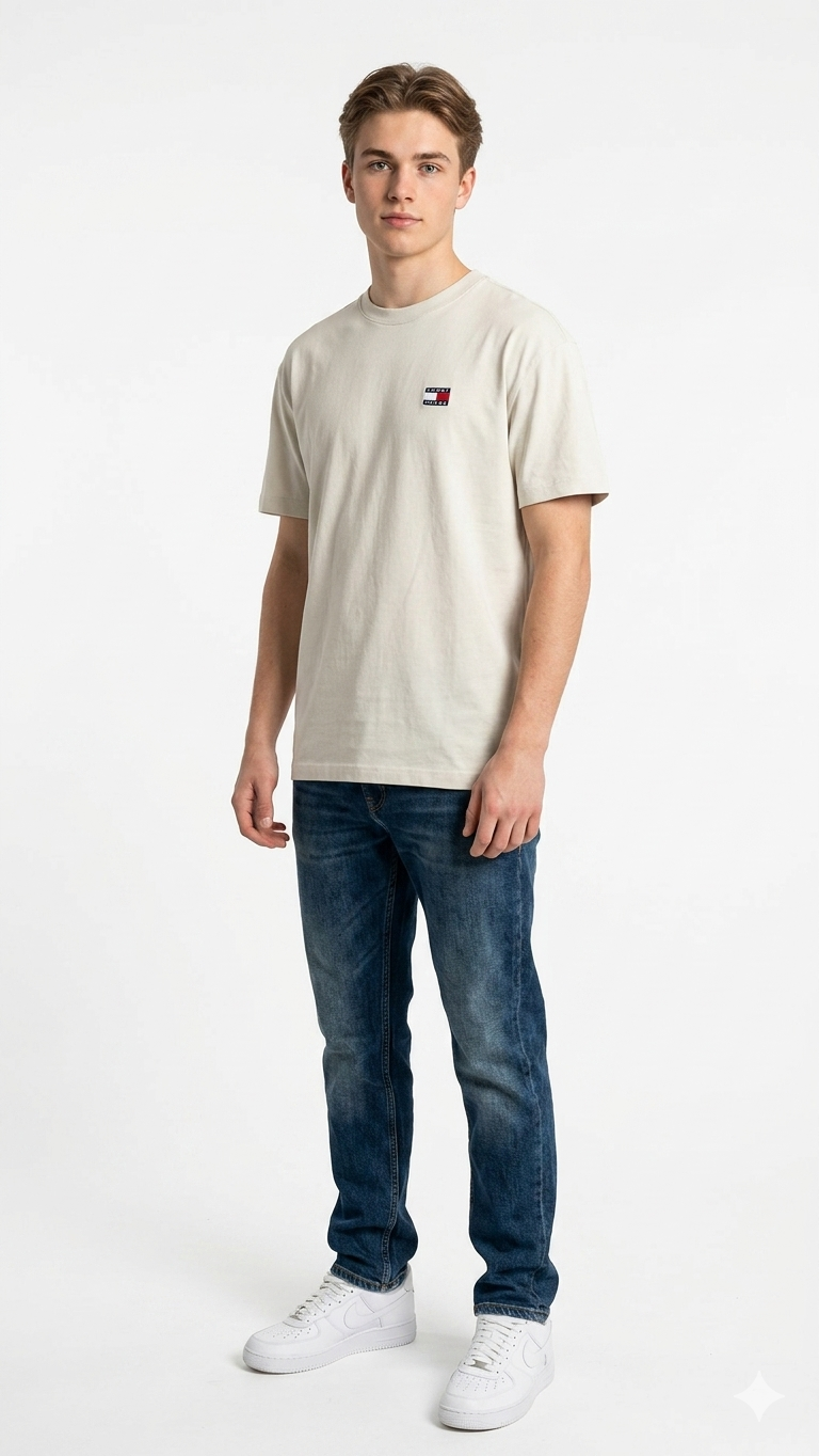 Tommy jeans badge tee.round t-shirt