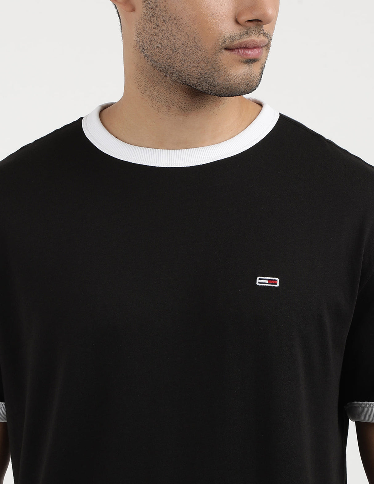 Tommy jeans flag ringer round t-shirt